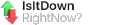 Isitdownrightnow.com logo