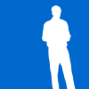 Themaninblue.com logo