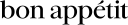 Logo for bonappetit.com