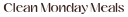 Logo for cleanmondaymeals.com