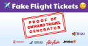 Fake Flight Tickets