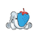 Blue Strawberry Elephant