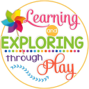 Logo for learningandexploringthroughplayshop.com