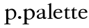 p.palette logo