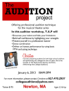 Performing Arts College Auditions