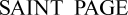 Saint Page