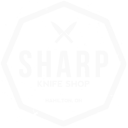 SHARP knife shop logo